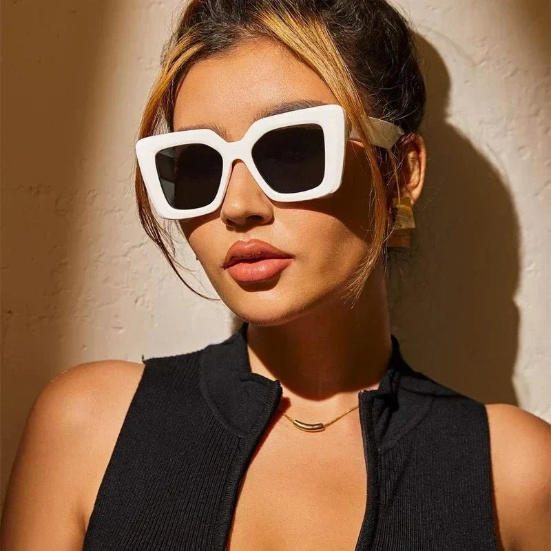 Saint Véda Oversize Sunglasses With UV-Blocking Lenses In Acetate