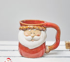 Santa and Snowman Ceramic Christmas Mug