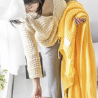 Boneroshop | Scandinavian Knitted Wool Blanket - Aurora