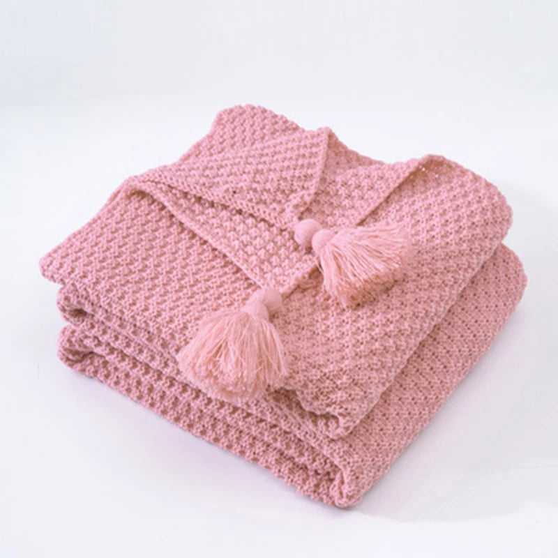 Boneroshop | Scandinavian Knitted Wool Blanket - Aurora