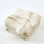 Boneroshop | Scandinavian Knitted Wool Blanket - Aurora
