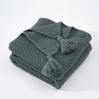 Boneroshop | Scandinavian Knitted Wool Blanket - Aurora