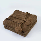 Boneroshop | Scandinavian Knitted Wool Blanket - Aurora