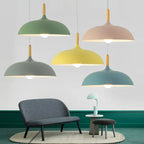 Scandinavian Oak Ceiling Light
