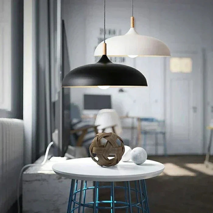 Scandinavian Oak Ceiling Light