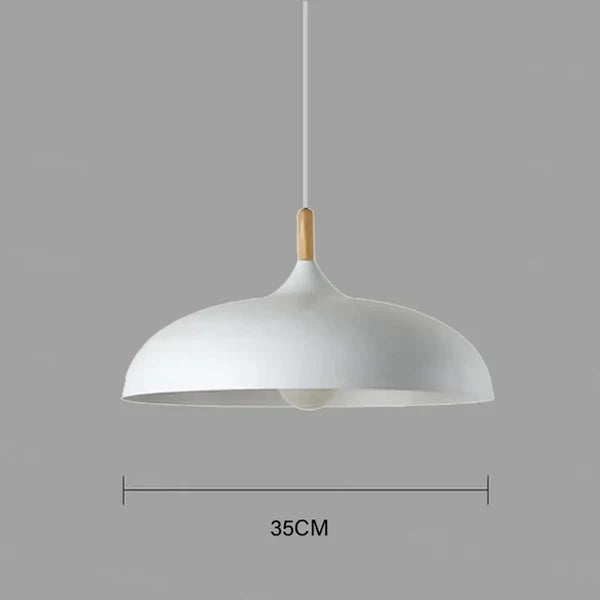 Scandinavian Oak Ceiling Light