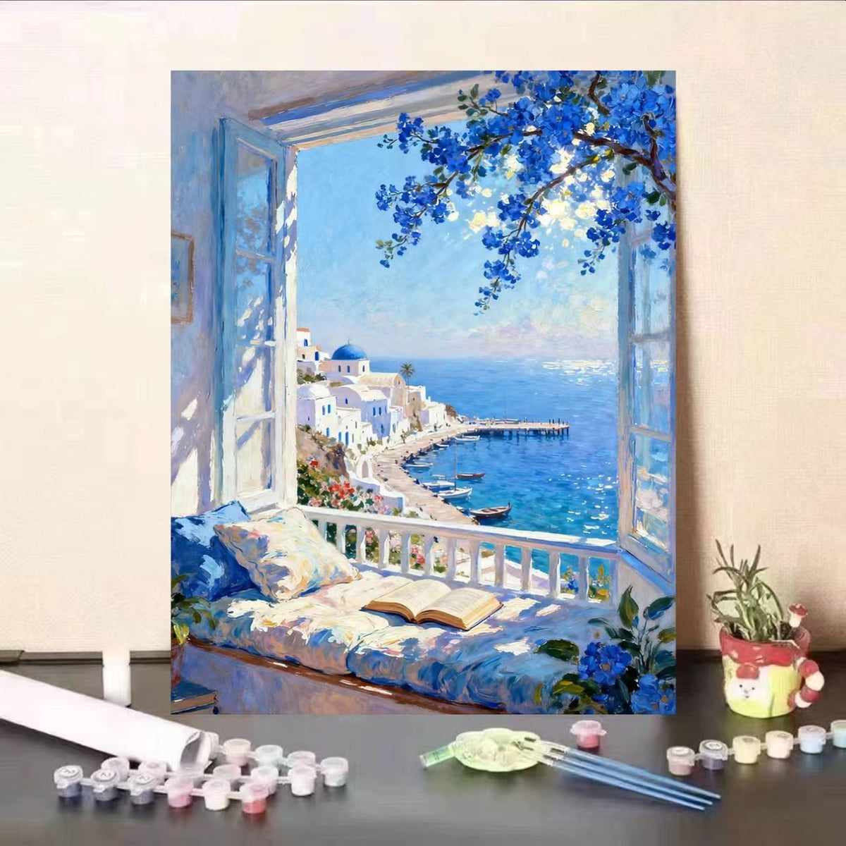 Scenic Coastal View Paint by Numbers Art Kit