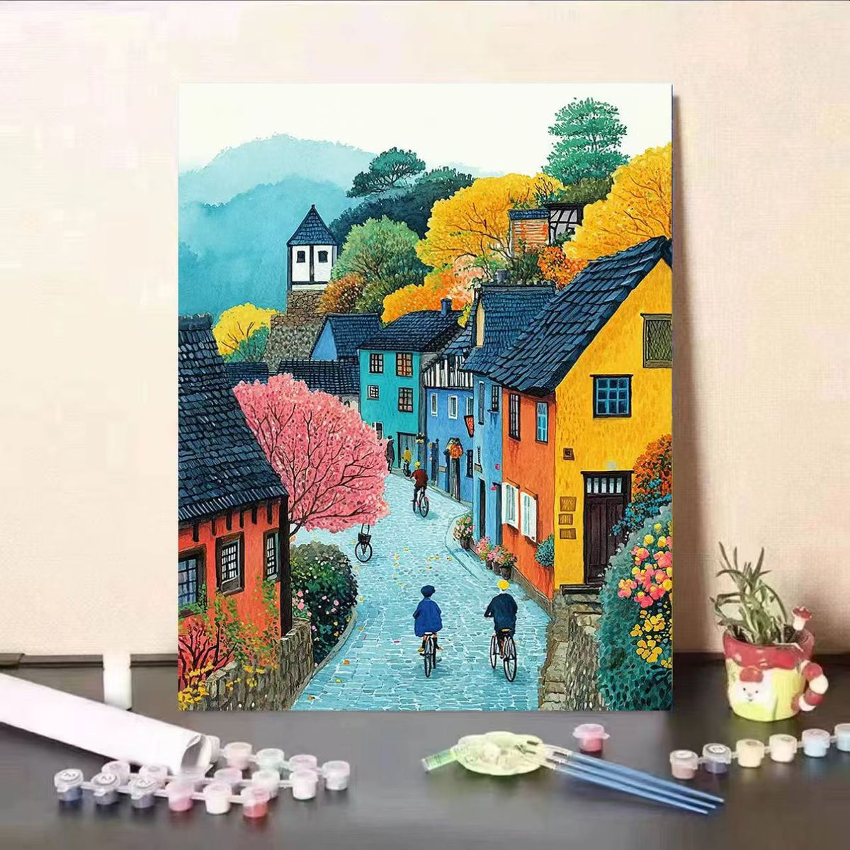 Scenic Village Paint by Numbers Art Kit