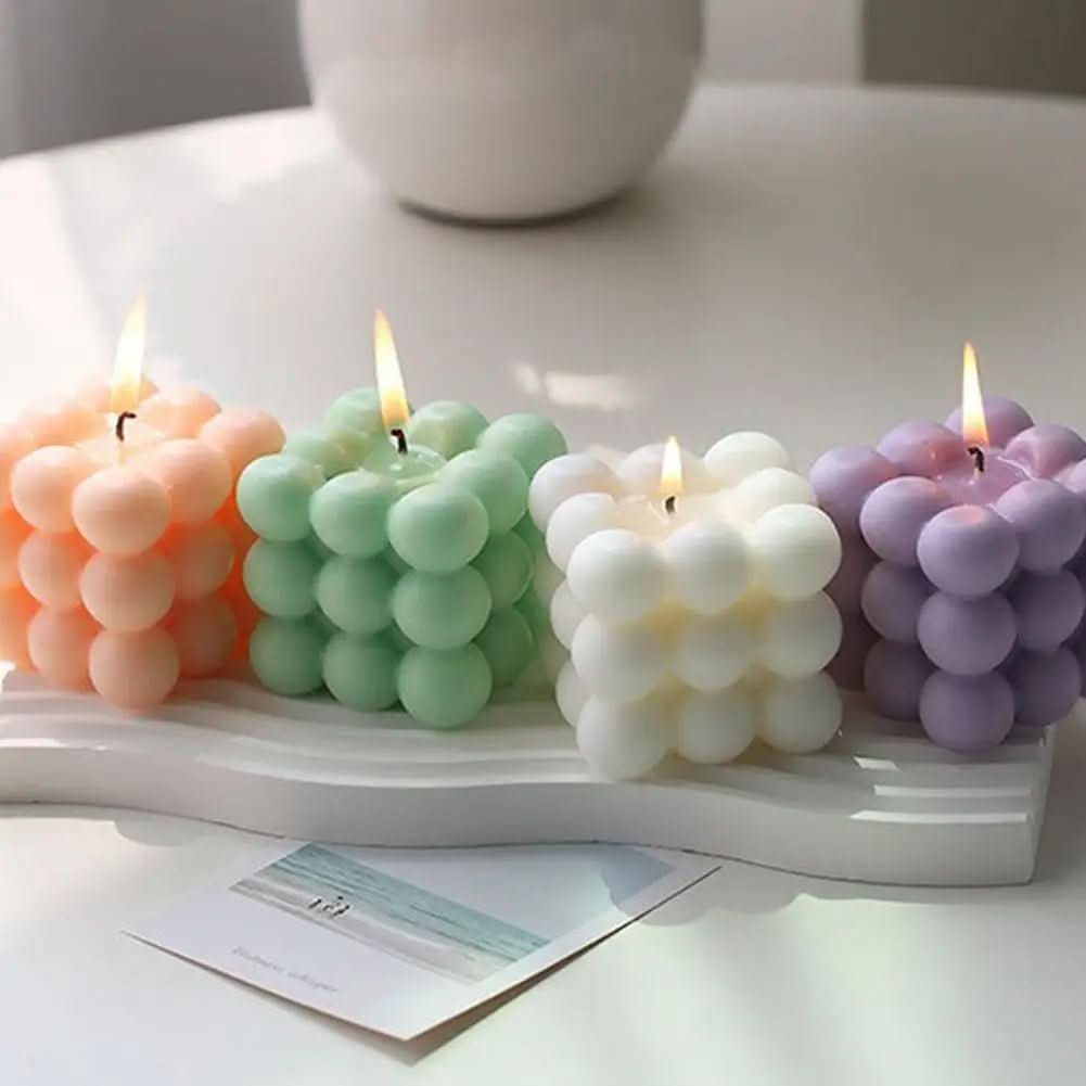Scented Cube Candle for Stylish Home Décor