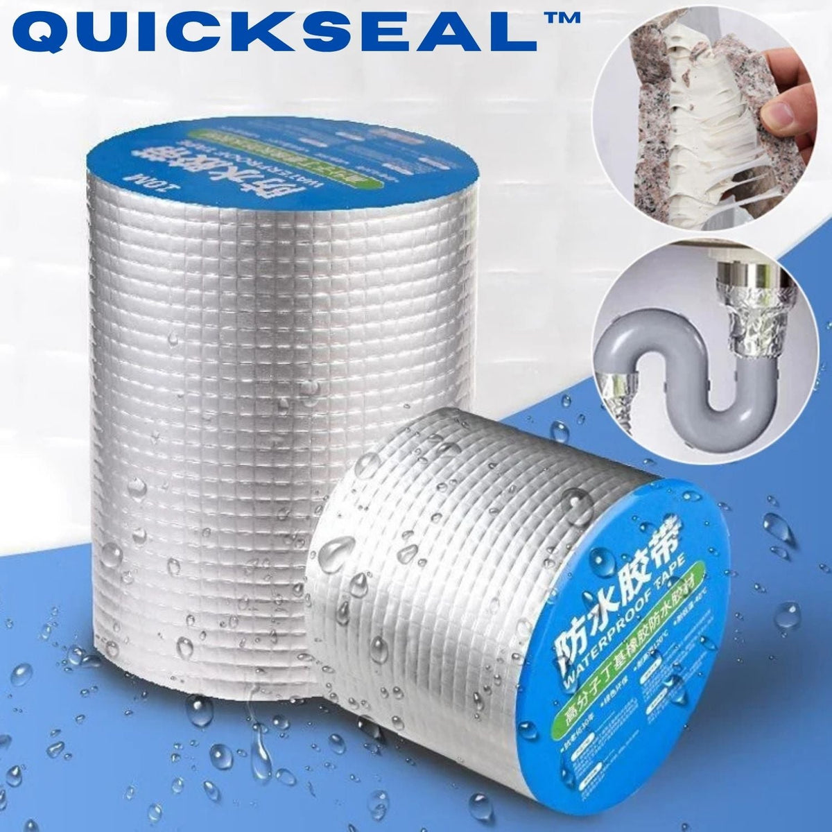 Sealing Tape | Waterproof Repair Tape for Leaks | Strong Adhesion on Surfaces | QuickSeal