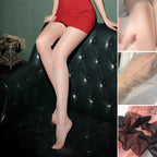 Seamless pearl-gloss ultra-sheer tights