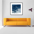 Seascape Ocean Water Wall Art – Tropics Textured Canvas in Blue for Home Interior
