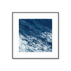Seascape Ocean Water Wall Art – Tropics Textured Canvas in Blue for Home Interior