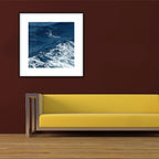 Seascape Ocean Water Wall Art – Tropics Textured Canvas in Blue for Home Interior