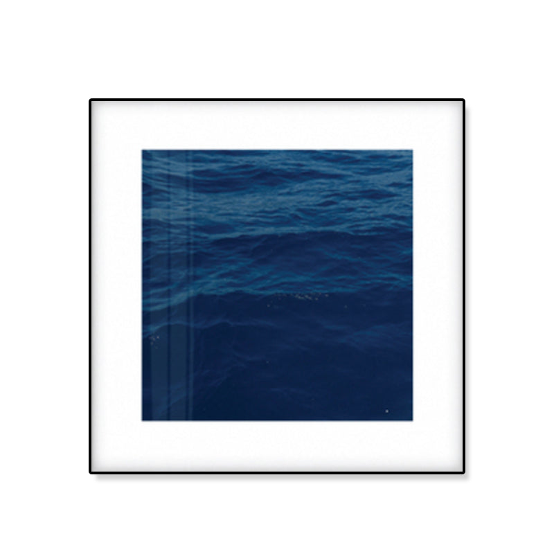 Seascape Ocean Water Wall Art – Tropics Textured Canvas in Blue for Home Interior