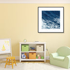 Seascape Ocean Water Wall Art – Tropics Textured Canvas in Blue for Home Interior