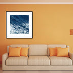 Seascape Ocean Water Wall Art – Tropics Textured Canvas in Blue for Home Interior