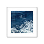 Seascape Ocean Water Wall Art – Tropics Textured Canvas in Blue for Home Interior