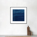 Seascape Ocean Water Wall Art – Tropics Textured Canvas in Blue for Home Interior