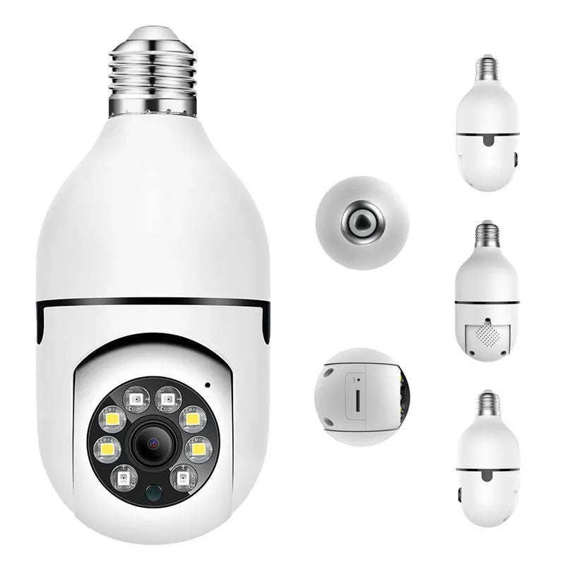 Security camera with remote access and integrated light 1080p