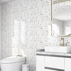 Self-Adhesive Tile Stickers – Rectangular Brick Pattern for Bathrooms