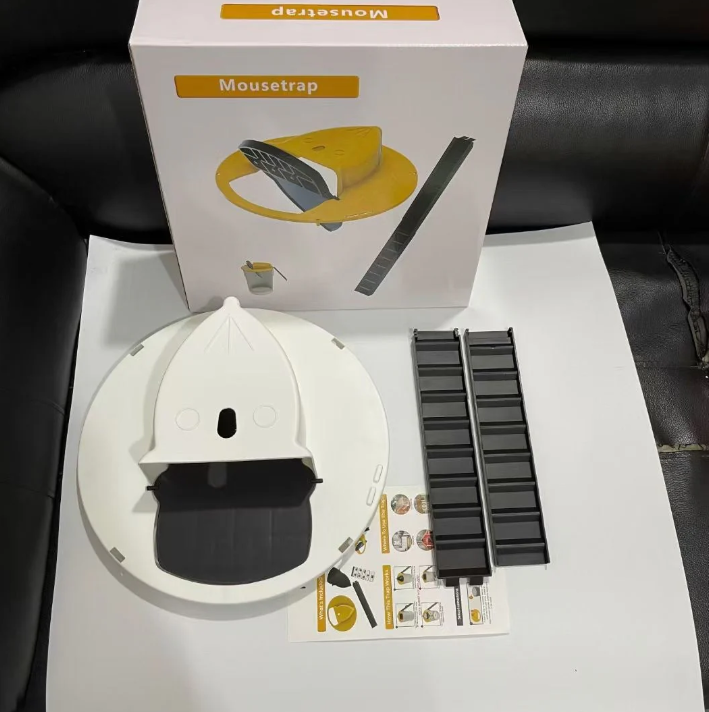Self-Closing Mouse Trap with Automatic Reset
