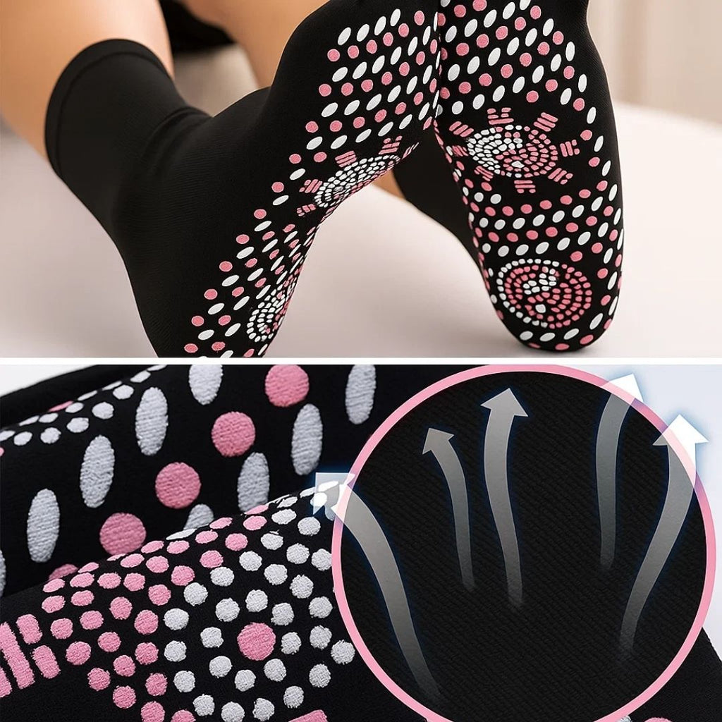 Self-Heating Socks with Magnetic Therapy – Breathable Thermal Compression Socks for Cold Feet & Circulation