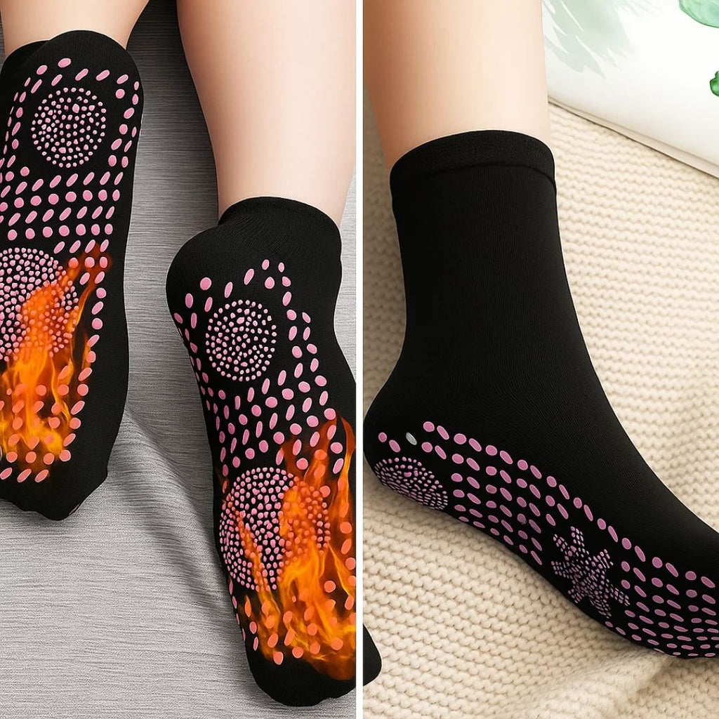 Self-Heating Socks with Magnetic Therapy – Breathable Thermal Compression Socks for Cold Feet & Circulation