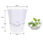 Self-Watering Plant Pot with Water Reservoir for Houseplants