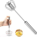 Semi-Automatic Egg Whisk – Stainless Steel Push-Down Beater