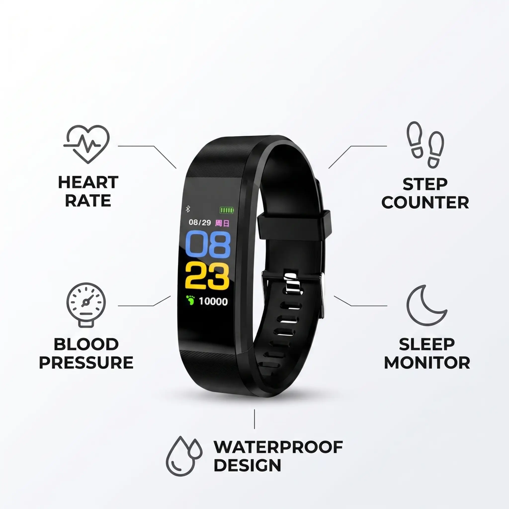 Senior Smartwatch with Heart Rate & Blood Pressure Monitoring | Boneroshop