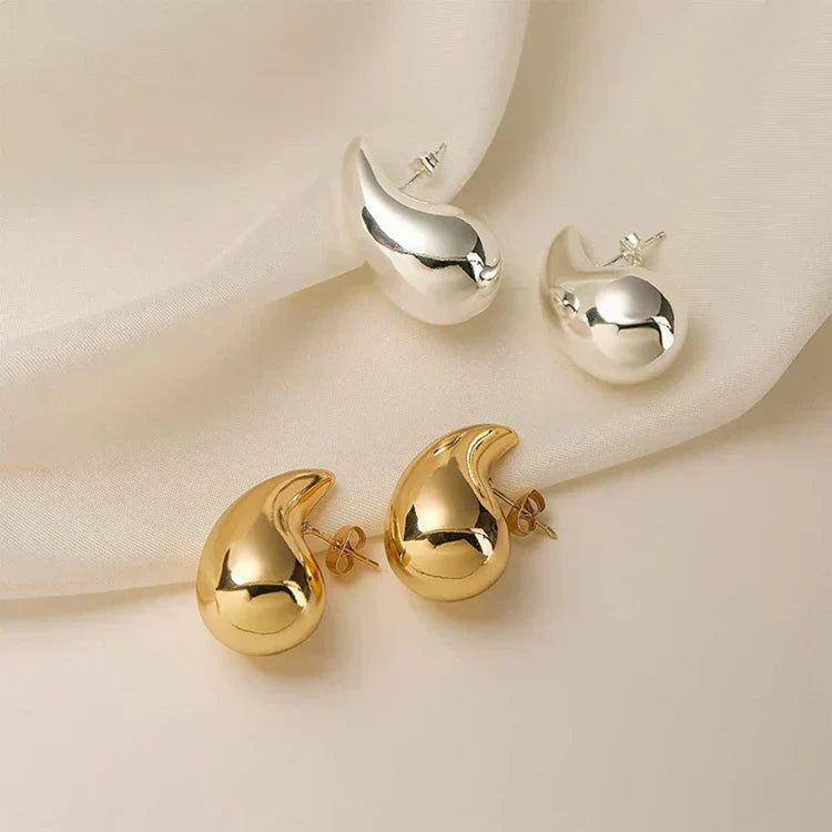 ShineDrop Feminine Statement Glow Earrings