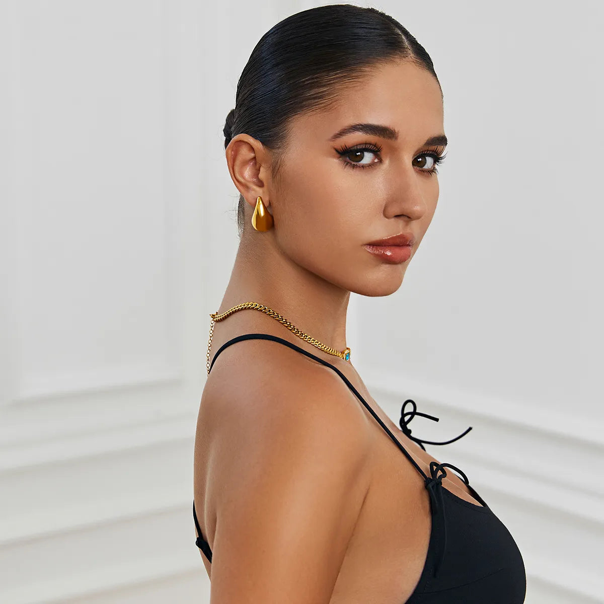 ShineDrop Feminine Statement Glow Earrings