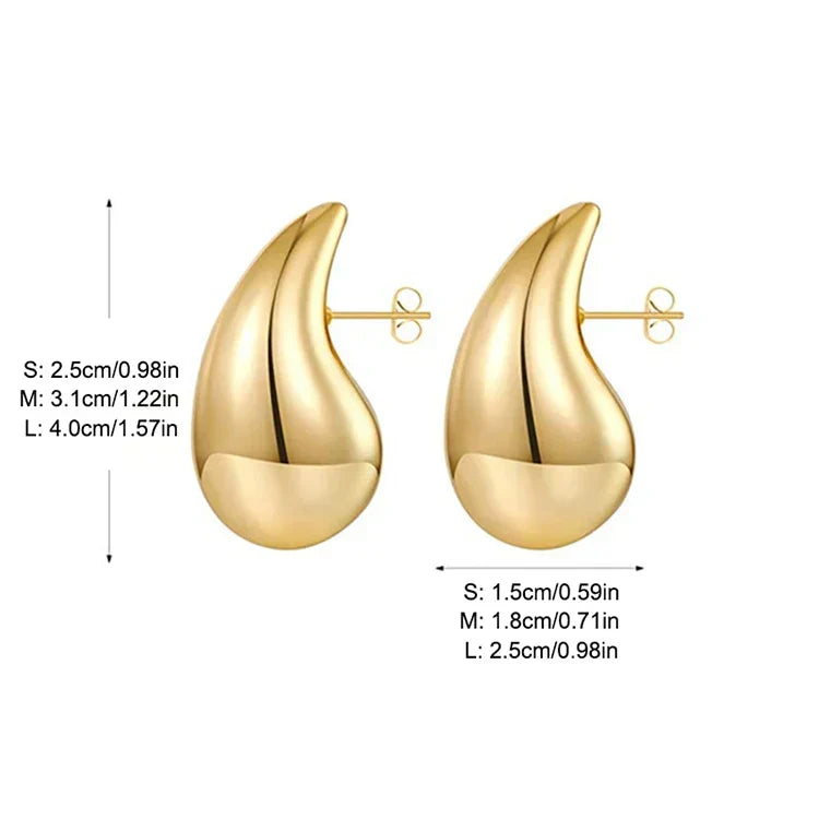 ShineDrop Feminine Statement Glow Earrings