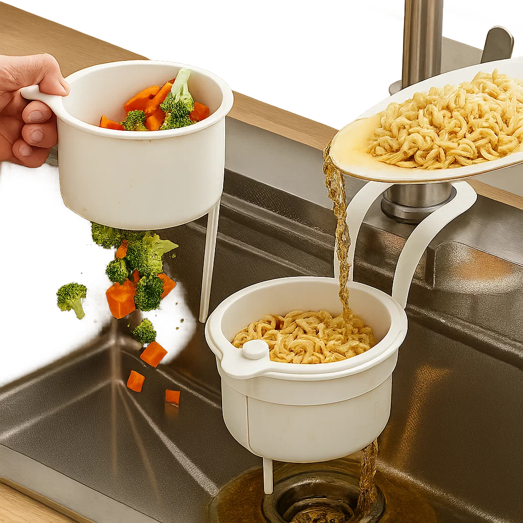 Sink Drying Basket | Drain Organiser | Clean & Odour-Free | FlowEase