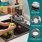 Sink Mat Diatomite Stone Tap Drying Tray Kitchen Counter