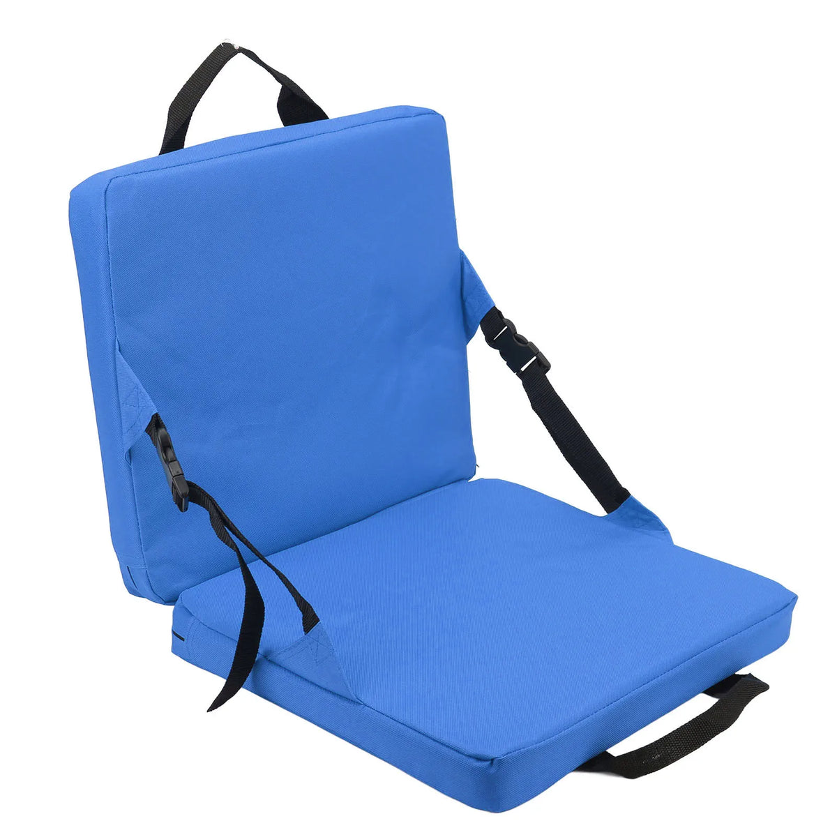 SITPURE folding chair with backrest – padded seat cushion, compact and comfortable for stadium, beach and park