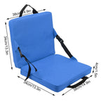 SITPURE folding chair with backrest – padded seat cushion, compact and comfortable for stadium, beach and park