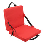 SITPURE folding chair with backrest – padded seat cushion, compact and comfortable for stadium, beach and park
