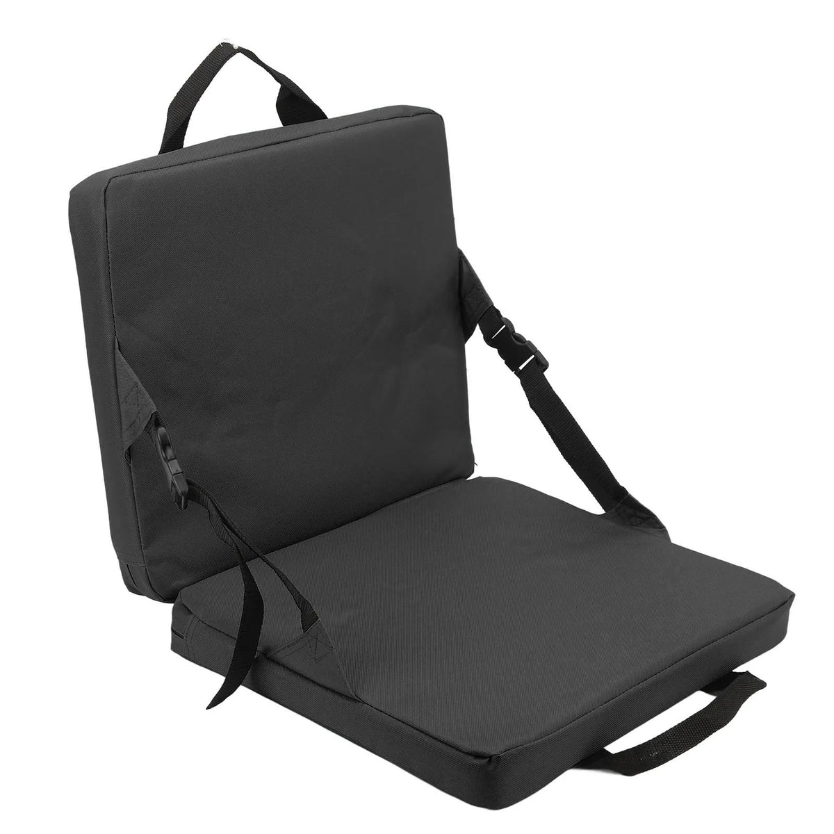 SITPURE folding chair with backrest – padded seat cushion, compact and comfortable for stadium, beach and park