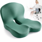 Seat Cushion | Ergonomic Memory Foam Seat Cushion | Pressure-Relieving & Non-Slip | ErgoComfort