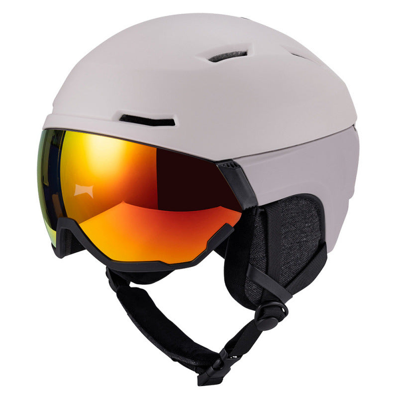 Ski Helmet with Integrated Visor