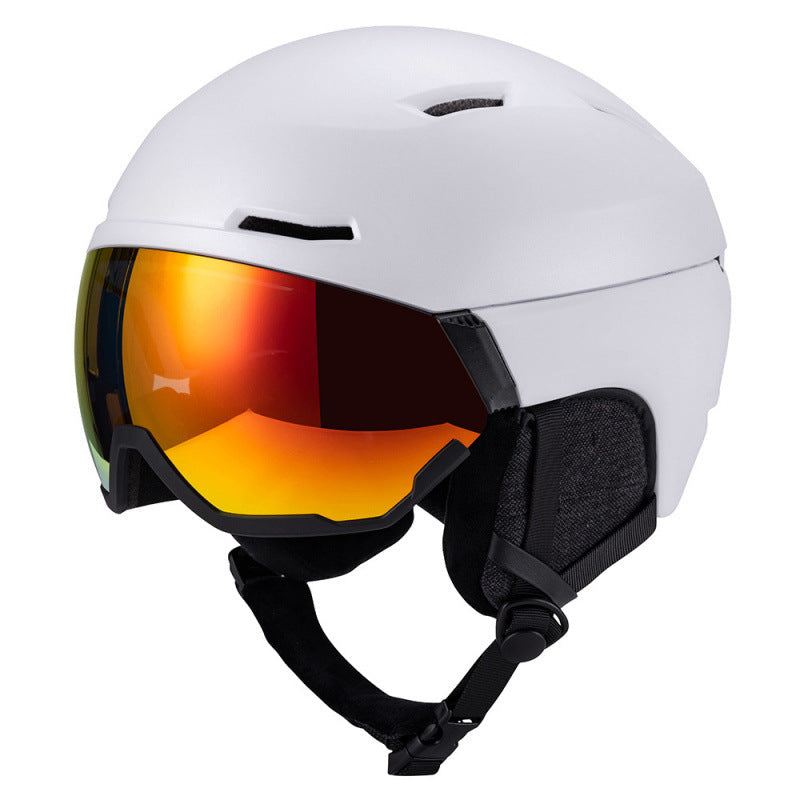 Ski Helmet with Integrated Visor
