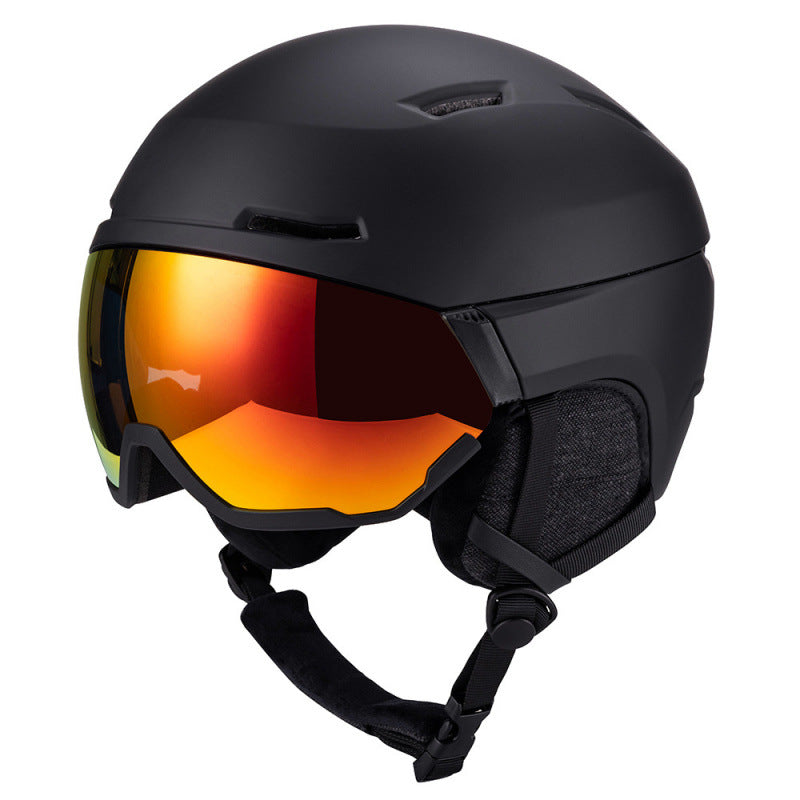 Ski Helmet with Integrated Visor