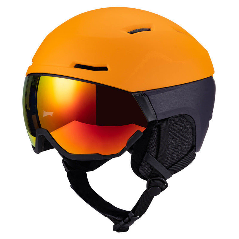 Ski Helmet with Integrated Visor