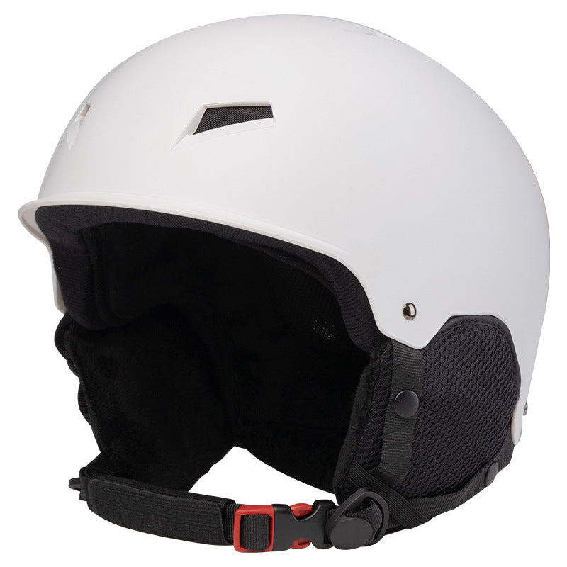 Ski Helmet with Thermal Insulation and Secure Fit System