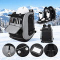 Ski Rucksack 65L | Skistiefeltasche mit Helmfach & Skibrillenfach | Oxford-Gewebe, verstellbare Trageriemen, Skihalterun
