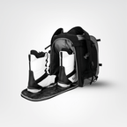 Ski Rucksack 65L | Skistiefeltasche mit Helmfach & Skibrillenfach | Oxford-Gewebe, verstellbare Trageriemen, Skihalterun
