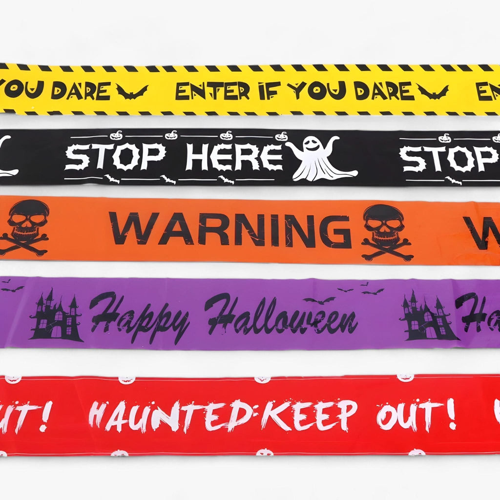 Skull Warning Headband – Spooky Halloween Party Decoration