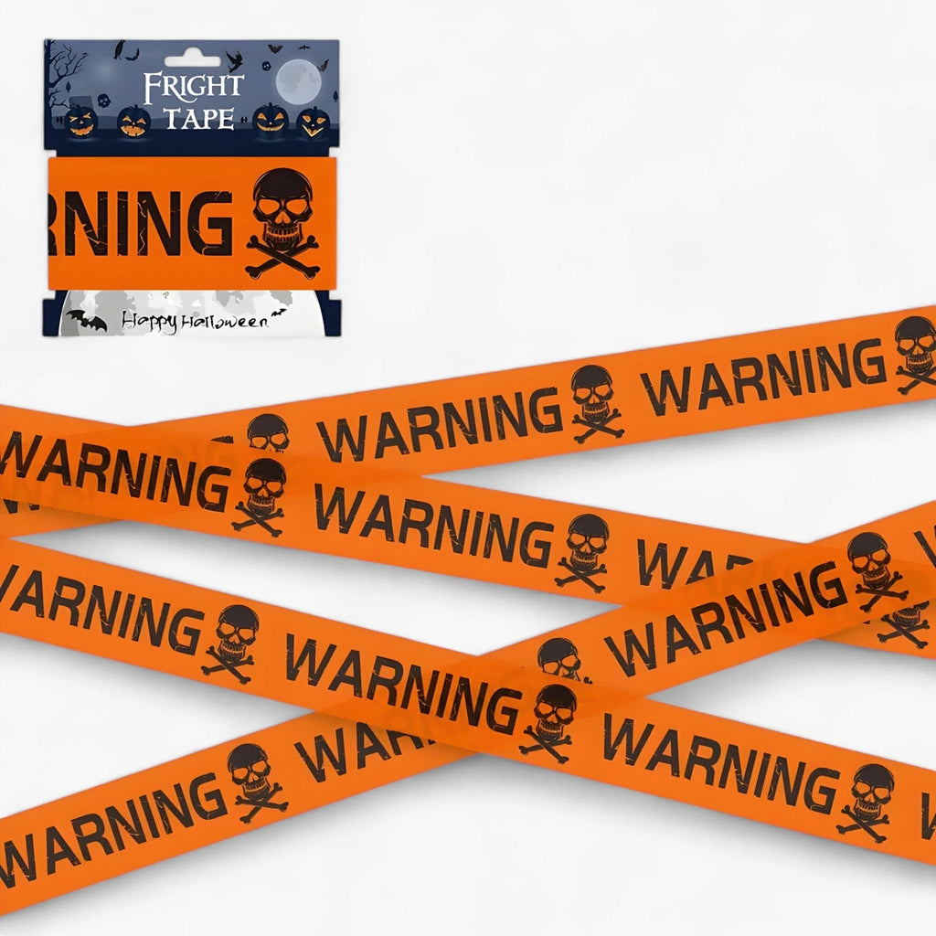 Skull Warning Headband – Spooky Halloween Party Decoration